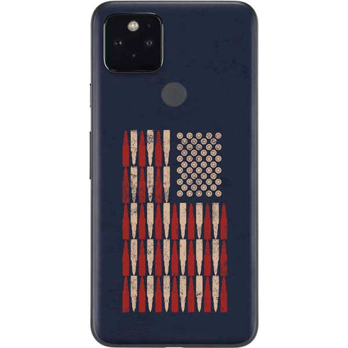 Blue Bullet American Flag Google Pixel 5 Skin